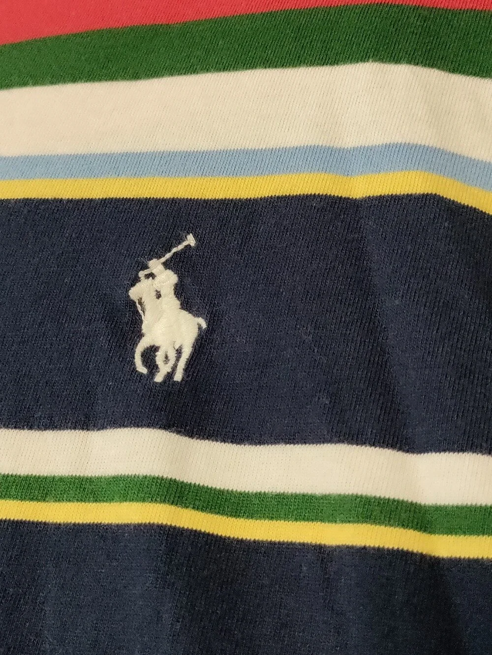Polo Ralph Lauren Striped Rugby Hooded Shirt Preppy Long Sleeve Colorful